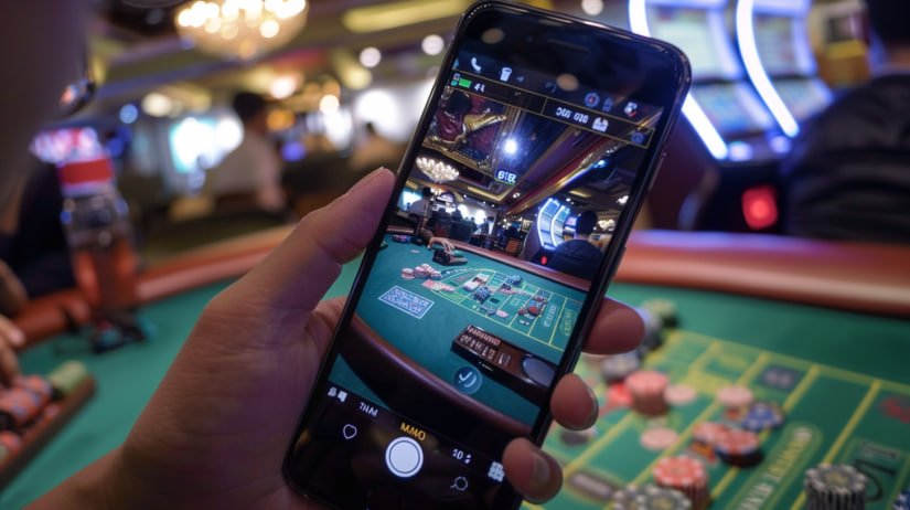 Live baccarat table streamed to a Philippine player on a mobile device